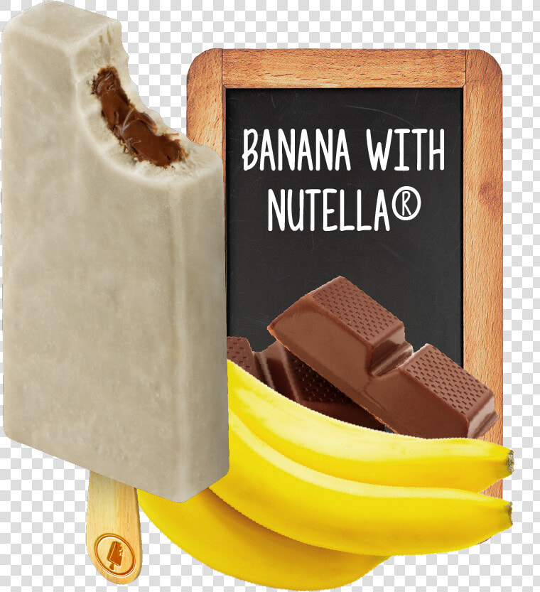 Paleta Banana Com Nutella  HD Png DownloadTransparent PNG