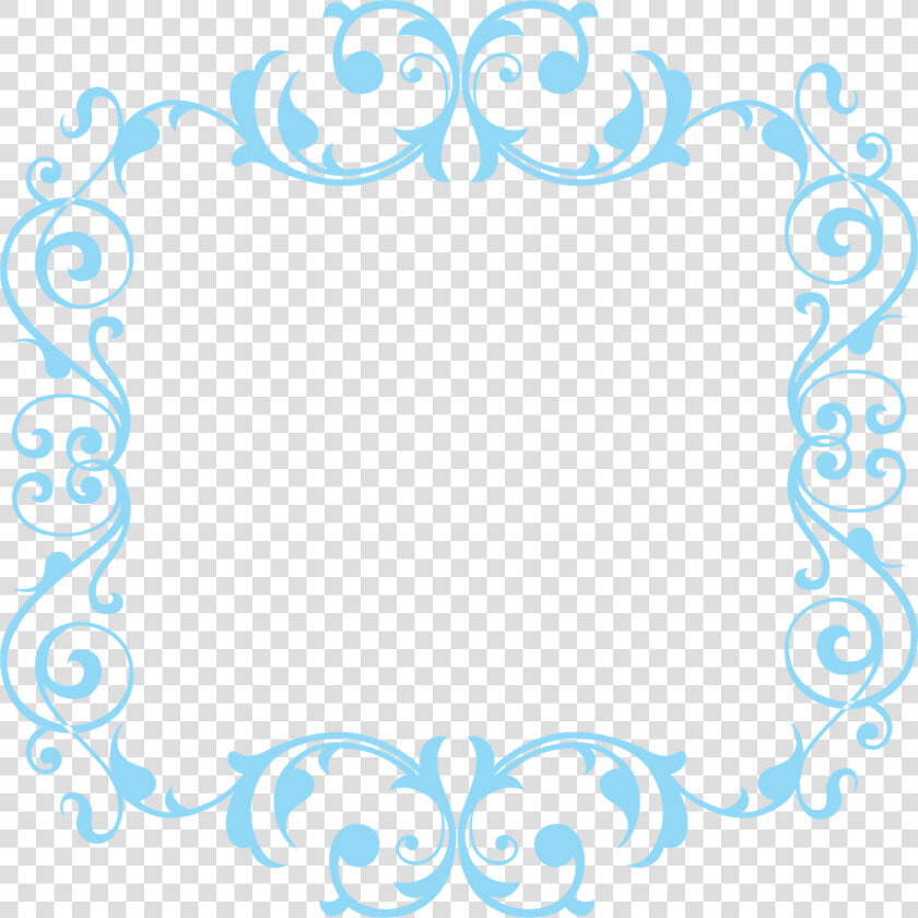 Frames Vintage Em Png Grátis Para Baixar   Arabesco Moldura Azul Png  Transparent PngTransparent PNG