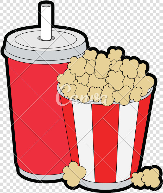 Junk food   Pop Corn And Soda Png  Transparent PngTransparent PNG