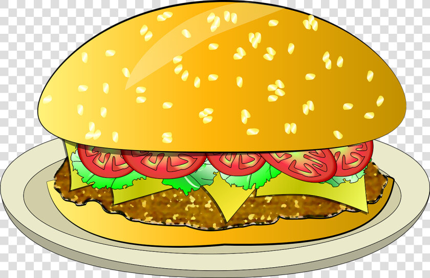 Hamburger Kreslený  HD Png DownloadTransparent PNG