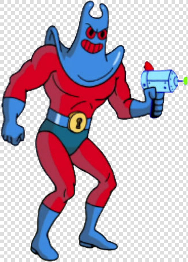 Man Ray Is The Second Major Archenemy Of Mermaid Man   Mantarraya De Bob Esponja  HD Png DownloadTransparent PNG