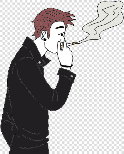 Smoke Cigarettes   People Smoking Cigarettes Drawing  HD Png DownloadTransparent PNG