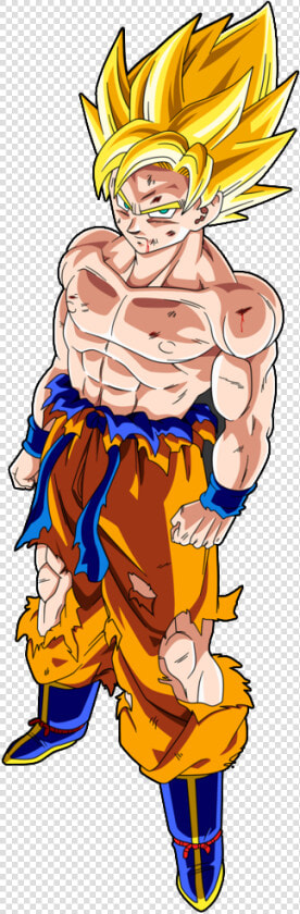 Resultado De Imagen Para Goku Ssj   Goku Super Saiyan Shirtless  HD Png DownloadTransparent PNG