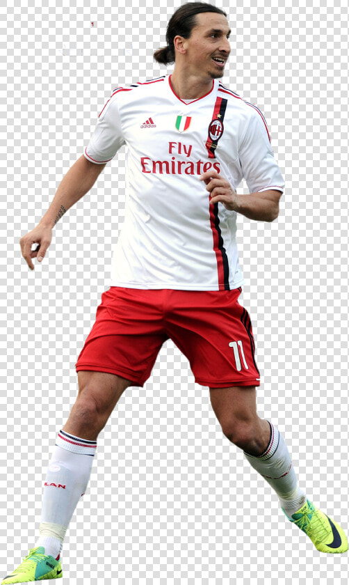 Zlatan Ibrahimovic   Ac Milan   Ac Milan Away Jersey 2012  HD Png DownloadTransparent PNG