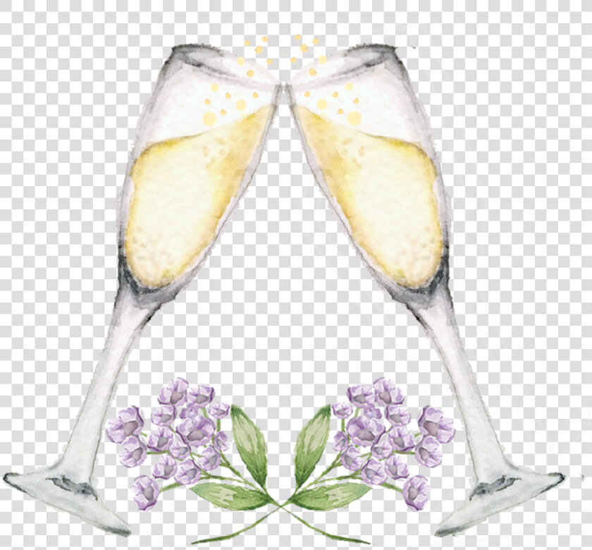 Champagne Glasses Flowers   Still Life Photography  HD Png DownloadTransparent PNG