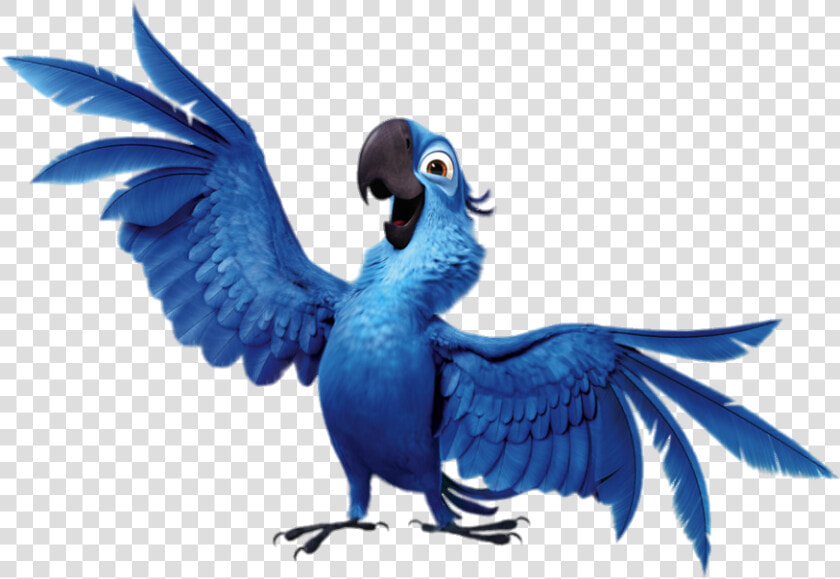 Blu Open Wings   Rio Blue Bird Cartoon  HD Png DownloadTransparent PNG