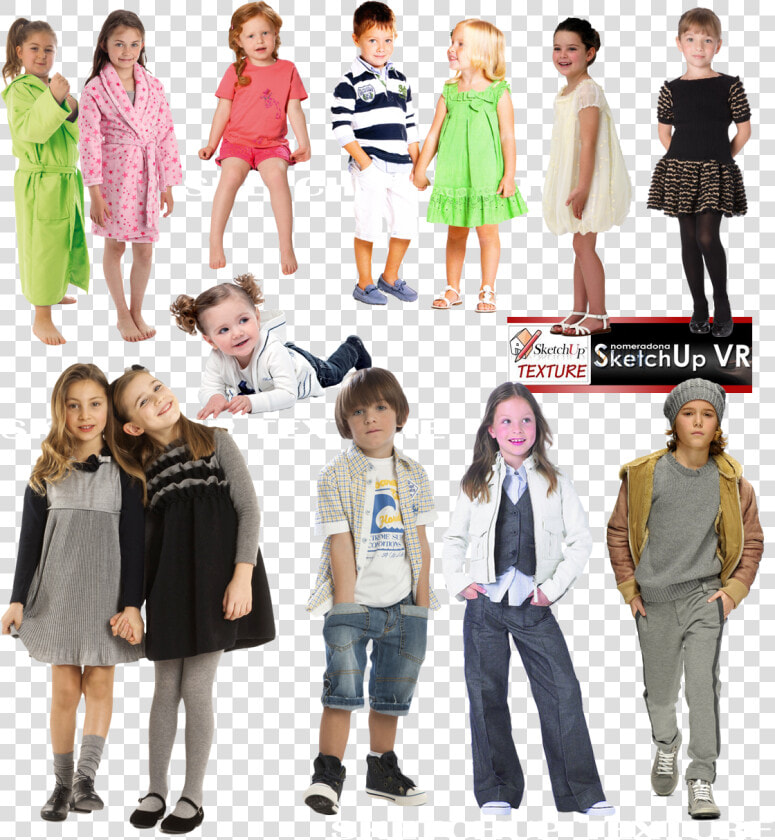 Cut Out People  2d People   Bambini Cutout  HD Png DownloadTransparent PNG