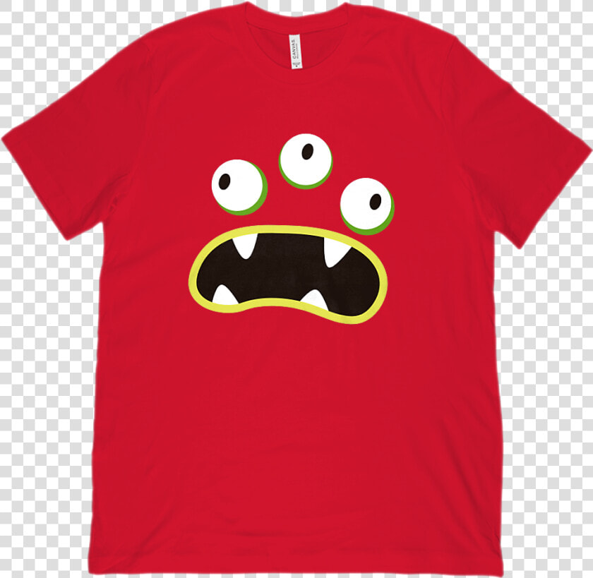 Triple Eyed Monster Teeth   Cartoon  HD Png DownloadTransparent PNG