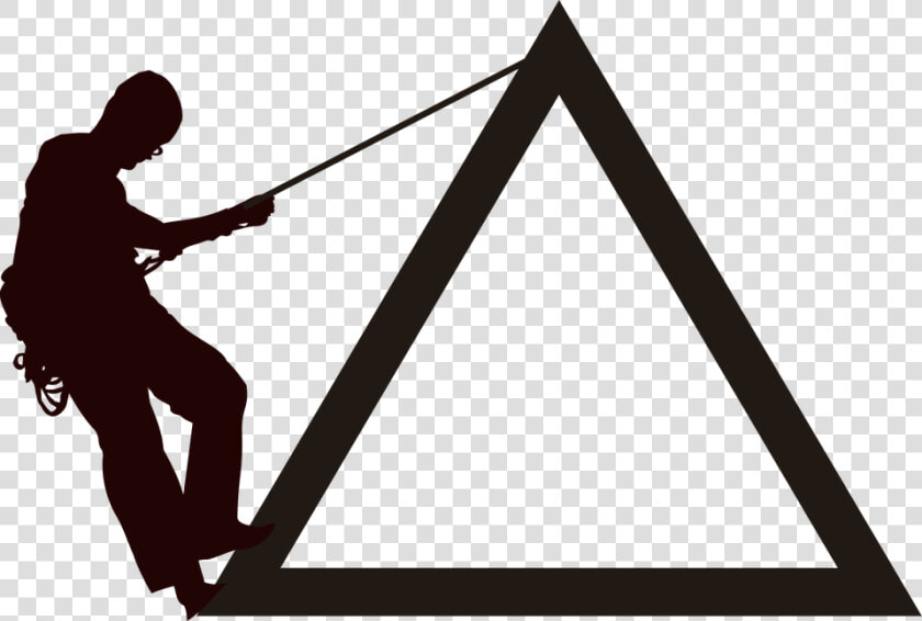 Mountain  Climbing  Symbol  Logo  Silhouette  Climber   Mentahan Logo Pendaki Gunung  HD Png DownloadTransparent PNG