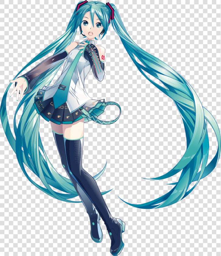 Hatsune Miku Vector By Assass   Hatsune Miku Transparent Background  HD Png DownloadTransparent PNG