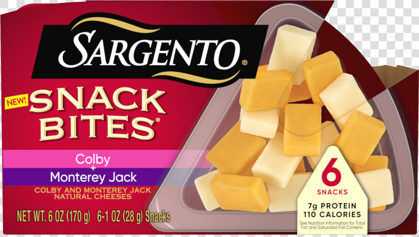 Sargento® Snack Bites® Colby Monterey Jack Natural   Sargento Cheese  HD Png DownloadTransparent PNG