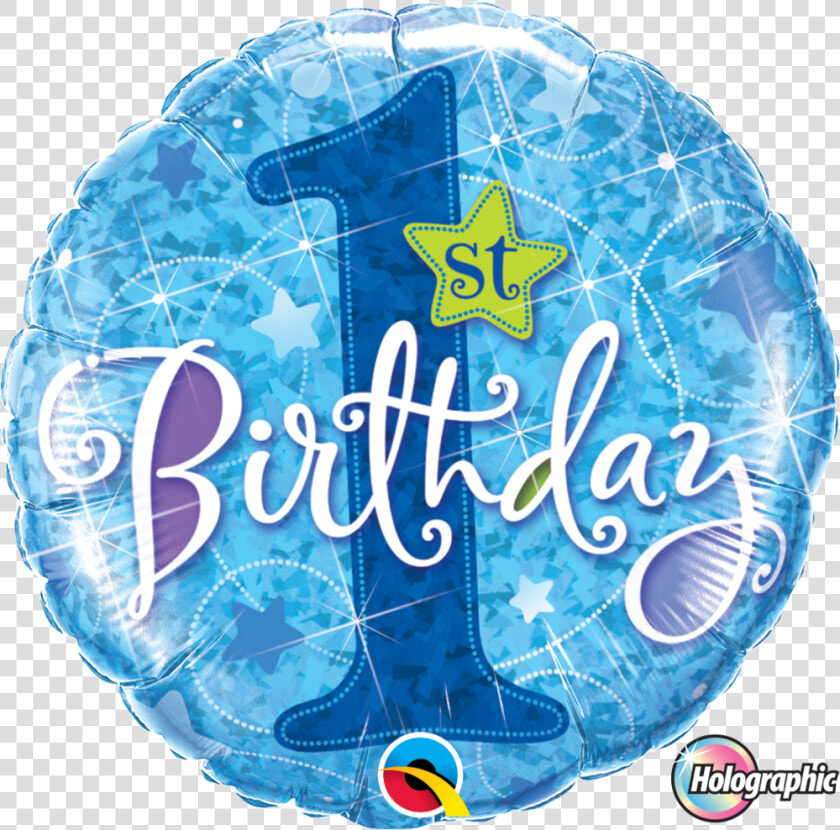 1st Birthday Stars Blue   1st Birthday Balloon Png  Transparent PngTransparent PNG