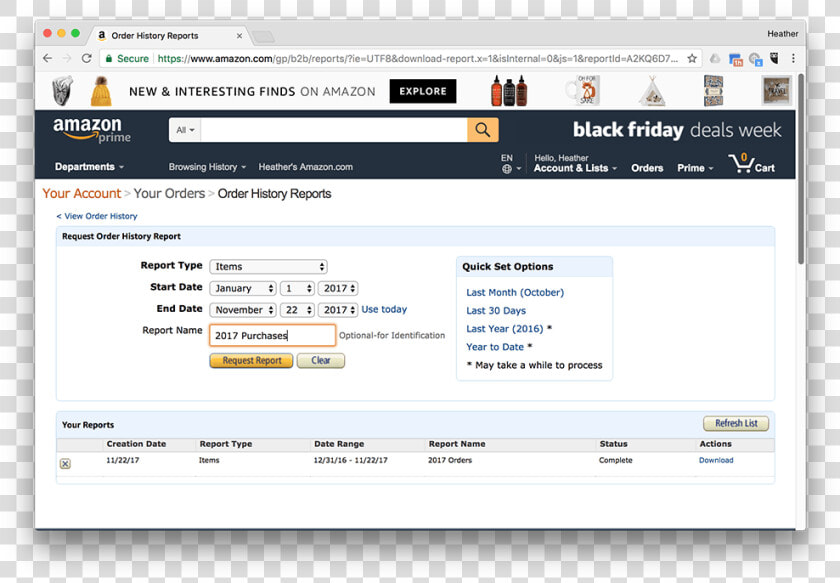 Get Your Amazon Order Line Item Details Into A Google   Export Orders From Amazon To Excel  HD Png DownloadTransparent PNG