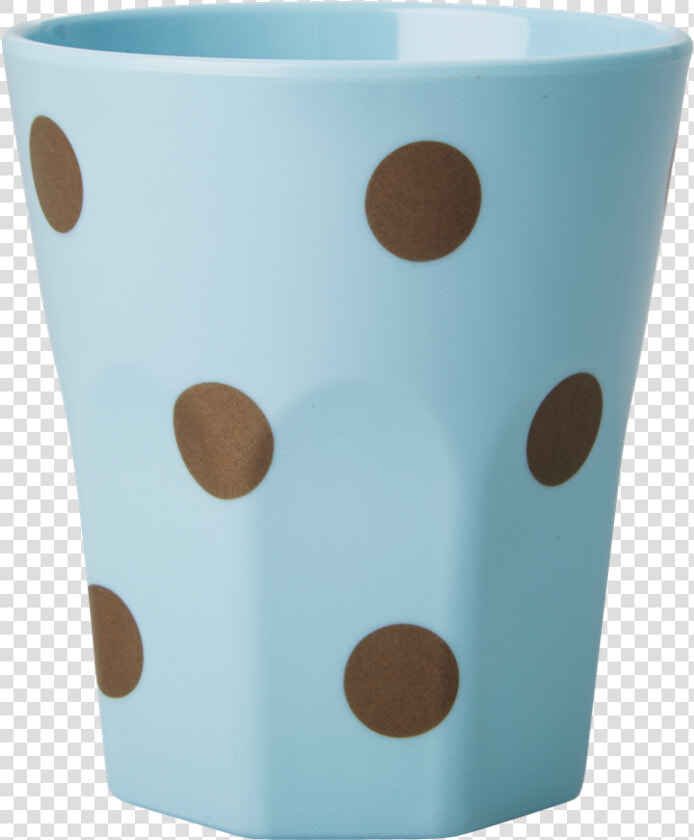 Large Blue Melamine Cup With Gold Polka Dots   Polka Dot  HD Png DownloadTransparent PNG