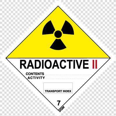 Class 7 Radioactive Ii Placards  HD Png DownloadTransparent PNG