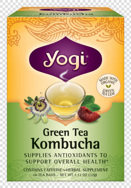 Yogi Tea Kombucha Green Tea 16 Ea  HD Png DownloadTransparent PNG