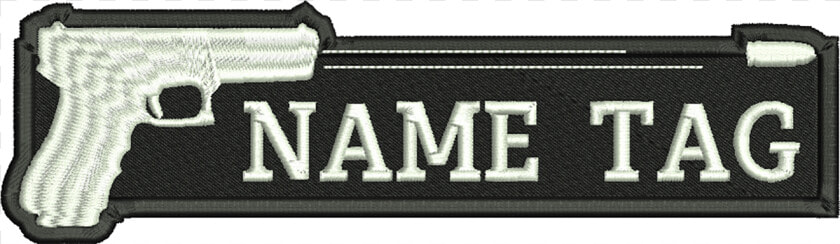 Shooting Up Gun Custom Name Tag Biker Patch   Trigger  HD Png DownloadTransparent PNG