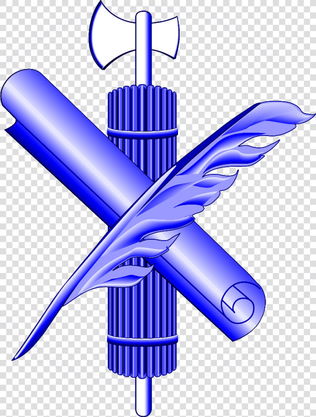 Blue Fasces Scroll Quill   Administrative Office Of The Us Courts Logo  HD Png DownloadTransparent PNG