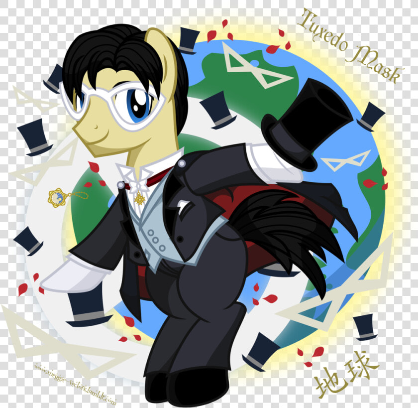 Meganlovesangrybirds  Cape  Clothes  Hat  Ponified    Sailor Moon Tuxedo Mask Mlp  HD Png DownloadTransparent PNG