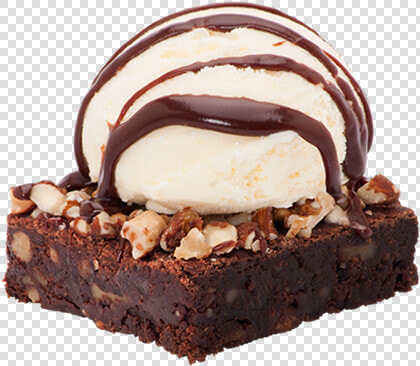 Brownie Con Helado Png  Transparent PngTransparent PNG