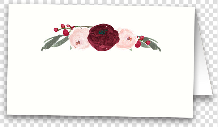 Burgundy And Blush Floral Wedding Escort Seating Cards   Rose  HD Png DownloadTransparent PNG