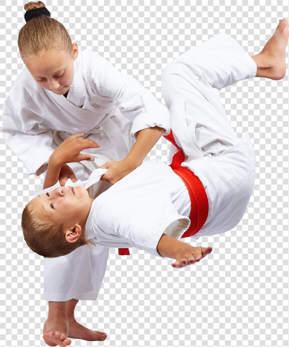 Girl Throwing A Boy To The Ground   Judo Kids Png  Transparent PngTransparent PNG