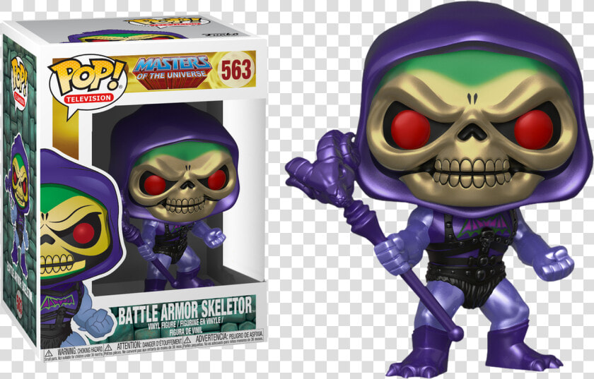 Funko Pop Vinyl Figure Masters Of The Universe   Battle Armor Skeletor Pop Metallic  HD Png DownloadTransparent PNG