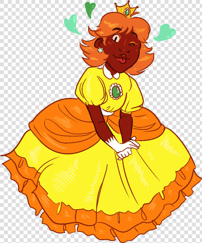 Those Daisy Smash Bros Reveals Are Moods In So Many   Dark Skin Princess Daisy  HD Png DownloadTransparent PNG