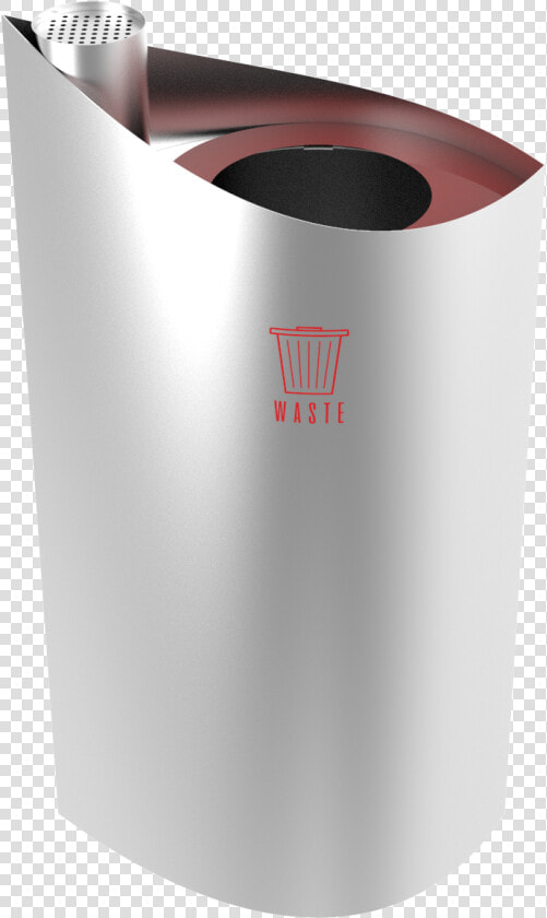 Katyn Sst Urban Outdoor Stainless Steel Trash Bin With   Plastic  HD Png DownloadTransparent PNG