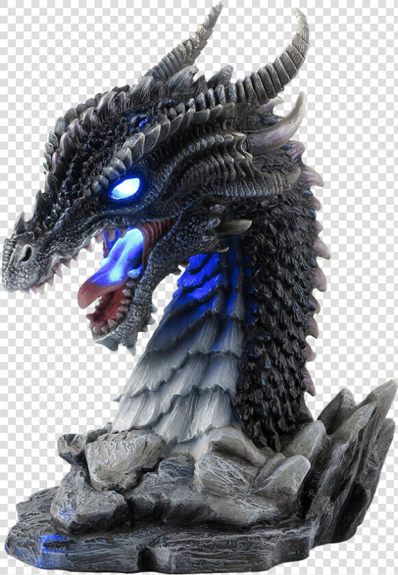 Black Dragon Led Bust   Dragon Lamps  HD Png DownloadTransparent PNG