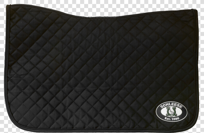 Western Saddle Pad With Schleese Logo   Western Saddle Pad Black  HD Png DownloadTransparent PNG