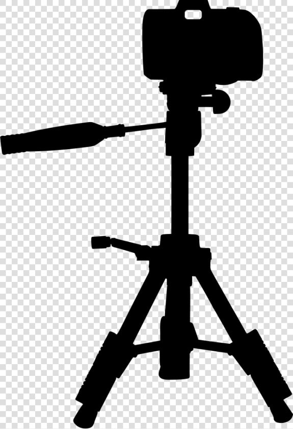 Transparent Camera Silhouette Png   Camera On A Tripod Clipart  Png DownloadTransparent PNG