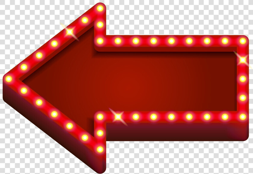 Light Neon Red Arrow Transparent Free Download Png   Red Arrow With Lights Png  Png DownloadTransparent PNG