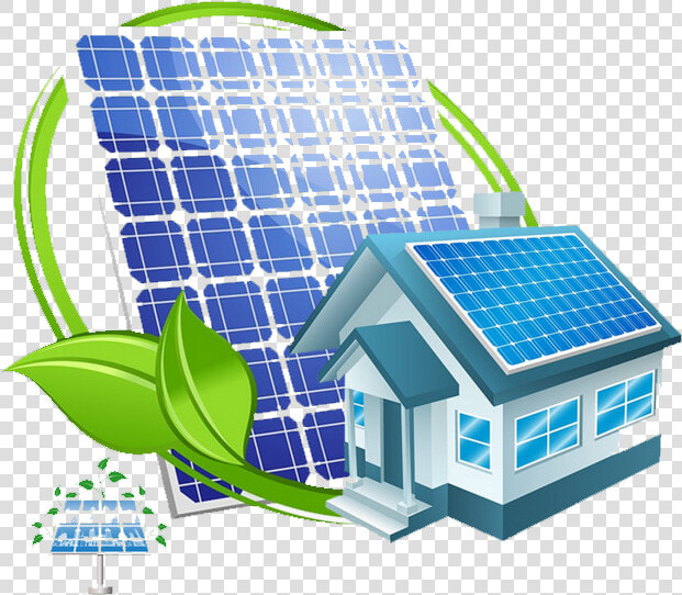 Transparent Solar Power Plant Clipart   Solar Panel House Png  Png DownloadTransparent PNG