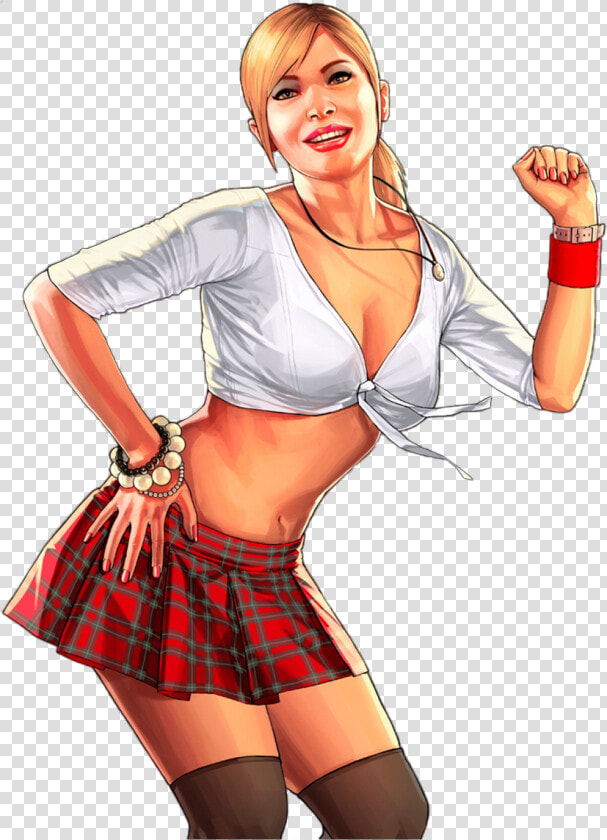 Sexy Girl Render By Ashish Kumar Pin Up Art  Iconic   Tracey De Santa  HD Png DownloadTransparent PNG