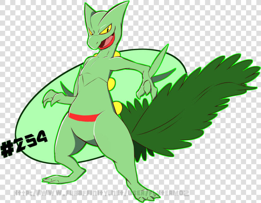 Literally A Sceptile   Cartoon  HD Png DownloadTransparent PNG