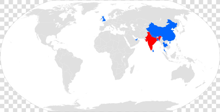 Transparent Dominica Flag Png   Ethiopia And China Map  Png DownloadTransparent PNG