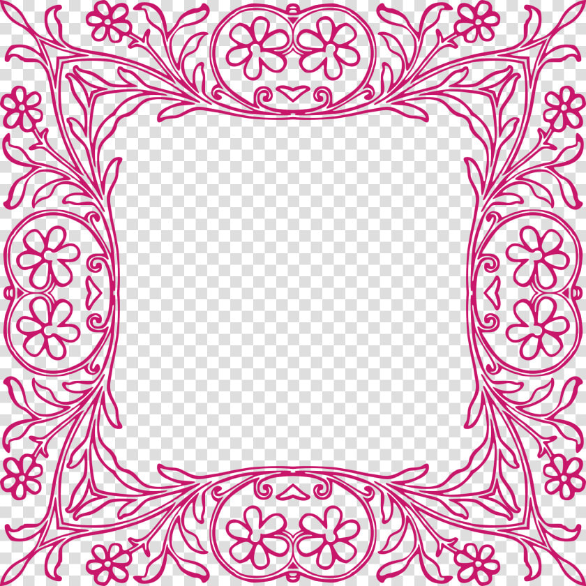 Margenes De Flores Para Colorear  HD Png DownloadTransparent PNG