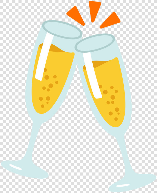 Champagne Glass Wine Glass New Year Champagne Emoji   New Year 2019 Emoji  HD Png DownloadTransparent PNG