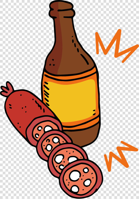 Sausage Beer Bratwurst Hot Dog Clip Art   Sausage  HD Png DownloadTransparent PNG