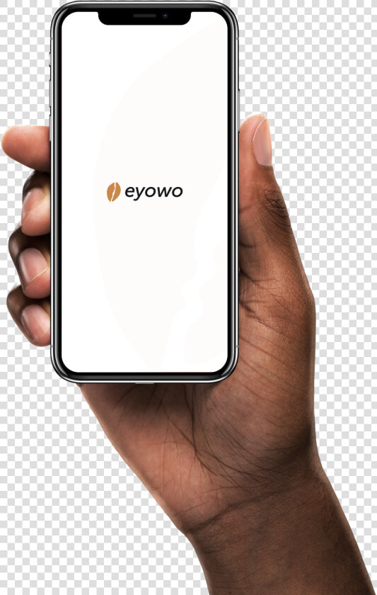 A Hand Holding The Eyowo App   African American Hand Holding Phone  HD Png DownloadTransparent PNG