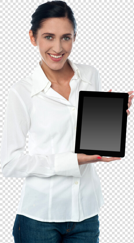 Woman Holding Ipad Png Image   Woman Tablet Png  Transparent PngTransparent PNG