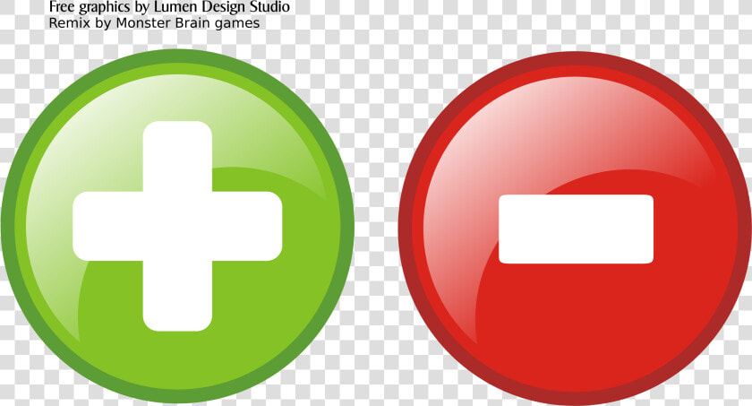 Glass Buttons Remix Clip Arts   Green Plus Red Minus  HD Png DownloadTransparent PNG