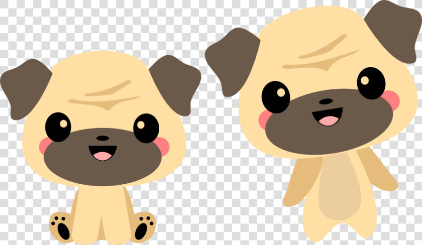 Animais Kawaii Png   Kawaii Pug Png  Transparent PngTransparent PNG