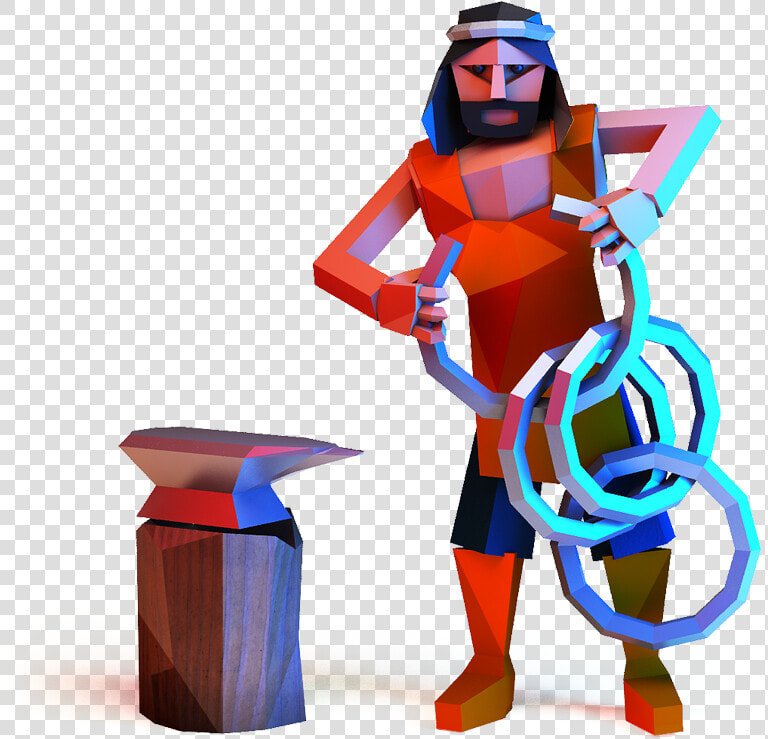 A Blacksmith Gave His Apprentice A Task  Ordering Them   Cartoon  HD Png DownloadTransparent PNG