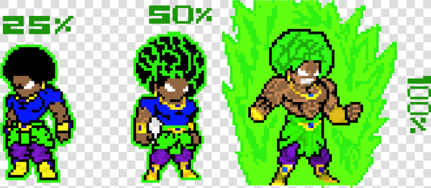 New Broly Pixel Art Clipart   Png Download   Pixel Art Broly  Transparent PngTransparent PNG