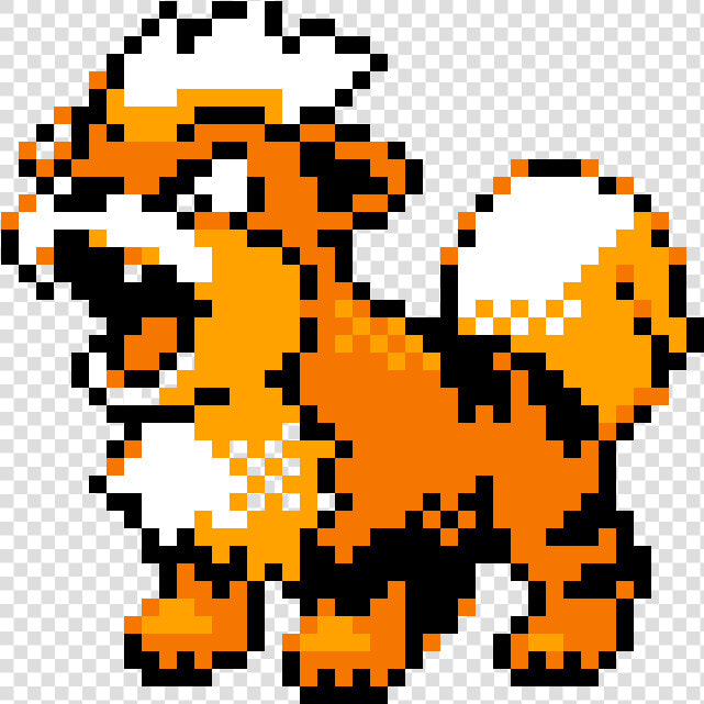 Growlithe Pixel Art  HD Png DownloadTransparent PNG