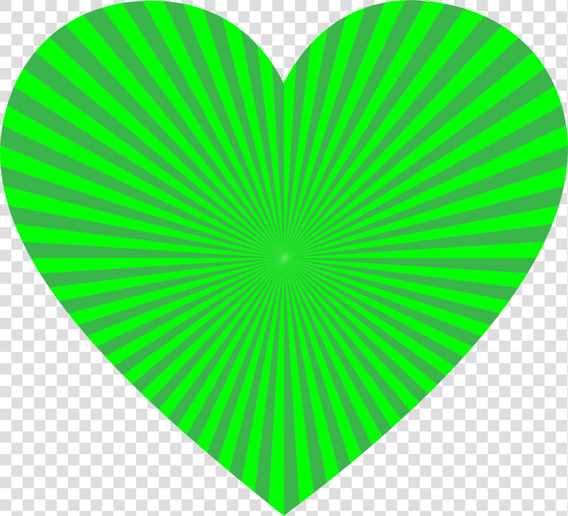 Starburst Heart   Cliparts Of Yellow Green Heart  HD Png DownloadTransparent PNG