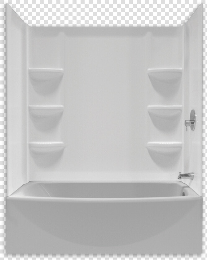 Tub And Shower Walls   Bathtub With Wall  HD Png DownloadTransparent PNG