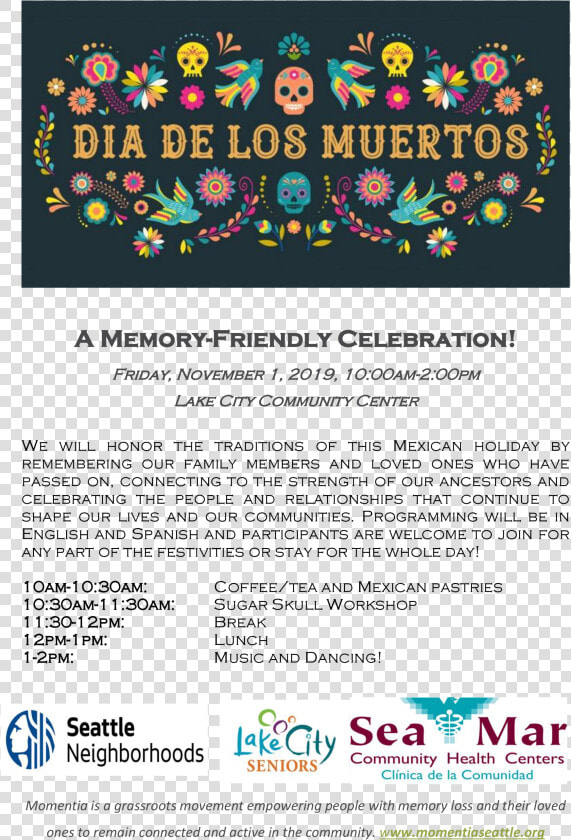 Dia De Los Muertos Celebration Flier Page 0   Happy De Los Muertos  HD Png DownloadTransparent PNG